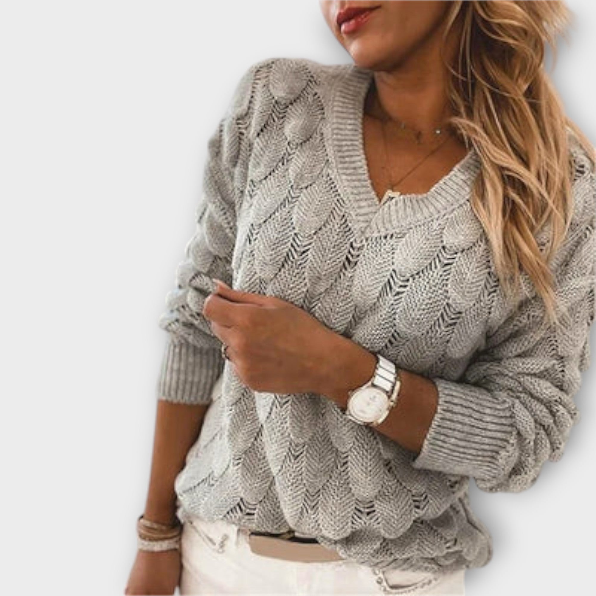 Noemier - Pullover con scollo a V