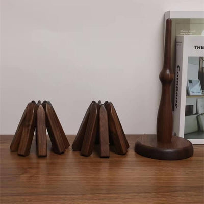 Tappetino da Tavola in Legno di Noce Artistico - Shopella