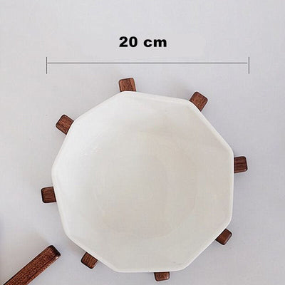 Tappetino da Tavola in Legno di Noce Artistico - Shopella