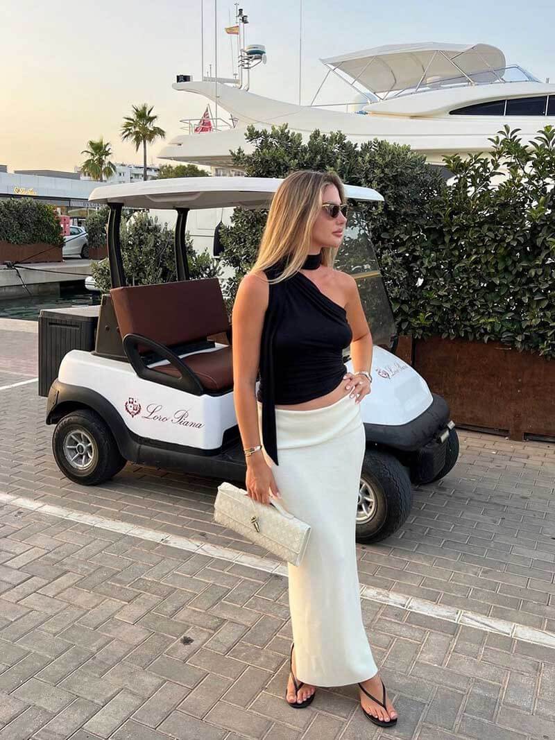 Bianca Borsa Intrecciata - Shopella