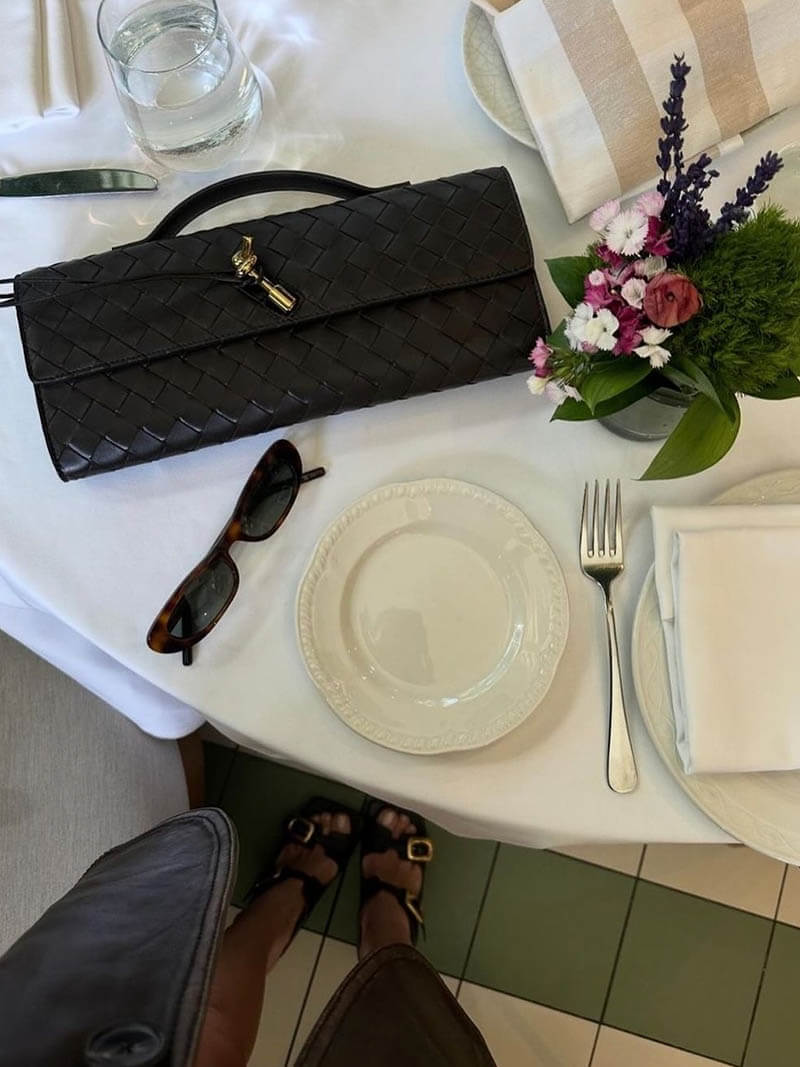 Bianca Borsa Intrecciata - Shopella