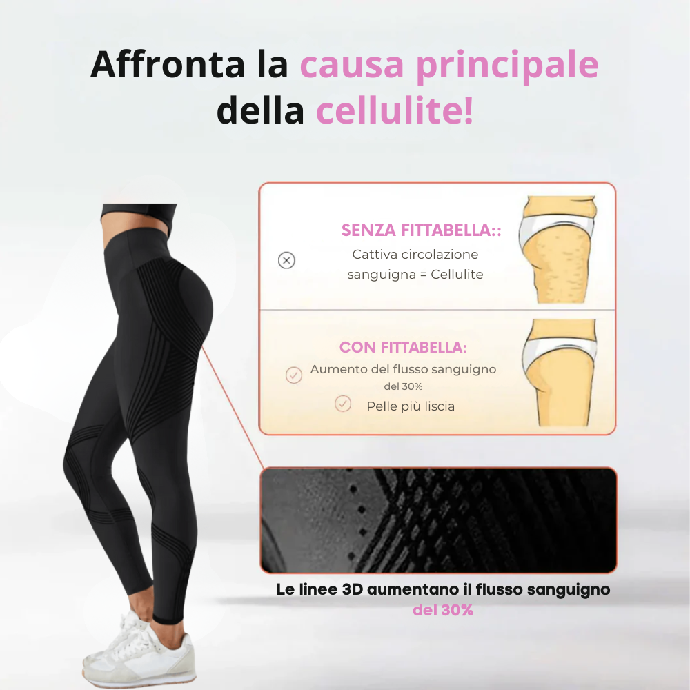 Leggings 3D Fittabella  – Ridefinisci la tua silhouette senza sforzo - Shopella