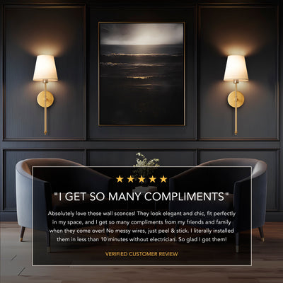 Pridola ® | Applique da parete wireless (set da 2) - Shopella