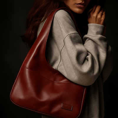 Borsa Hobo Elia – Pelle vegana & manico a spalla - Shopella