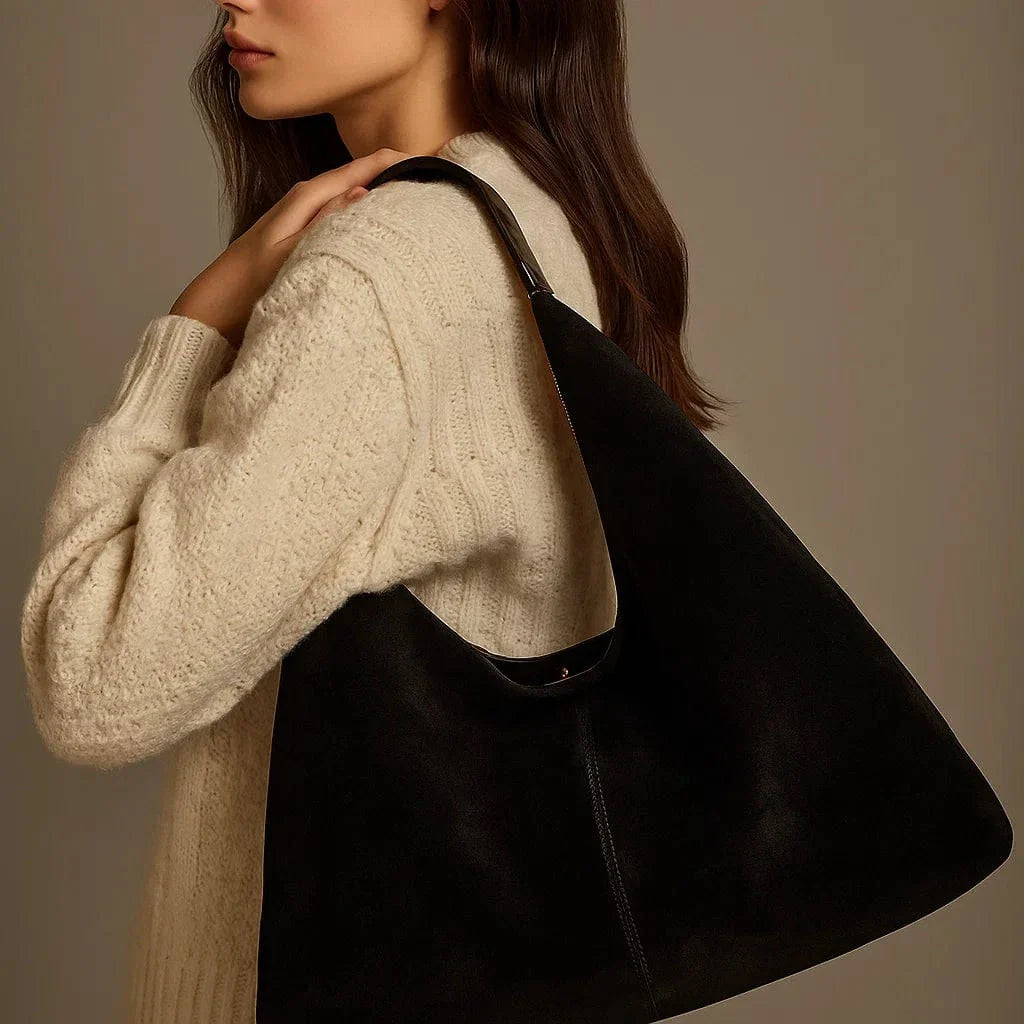 Borsa Hobo Isola – Camoscio & manico a spalla - Shopella