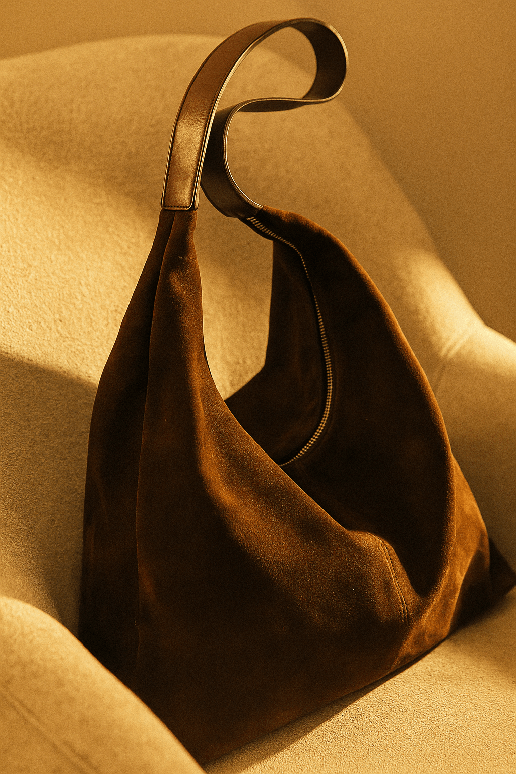 Borsa Hobo Isola – Camoscio & manico a spalla - Shopella