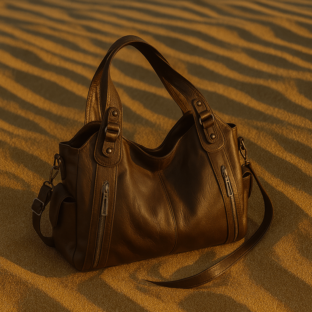 Borsa Iséa – Shopper strutturato vegano, multi-tasche e linee pulite - Shopella