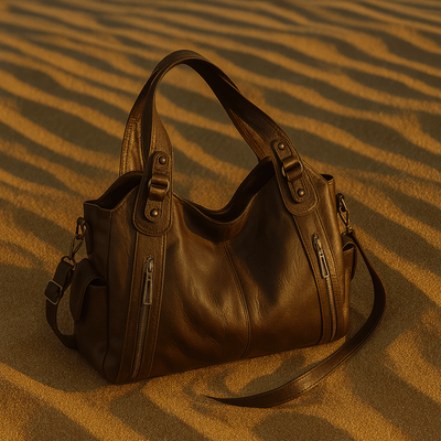 Borsa Iséa – Shopper strutturato vegano, multi-tasche e linee pulite - Shopella