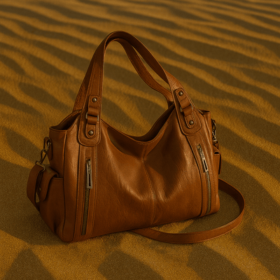 Borsa Iséa – Shopper strutturato vegano, multi-tasche e linee pulite - Shopella