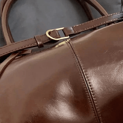 Borsa Vera – Pelle vegana verniciata & doppio manico - Shopella