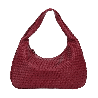 Borsa Hobo Treccia – Pelle vegana intrecciata & manico a spalla - Shopella
