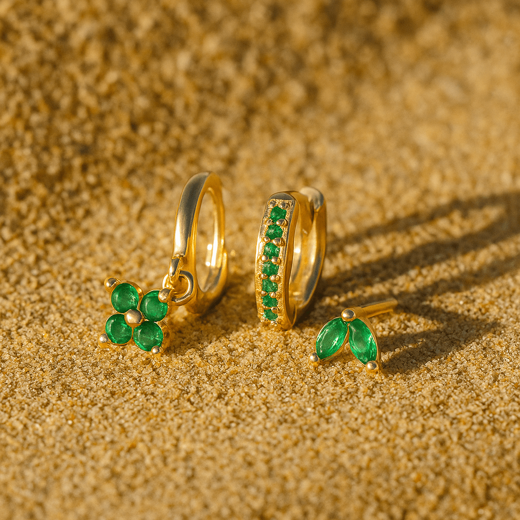 Orecchini Fiori – Argento 925 Placcato oro - Shopella