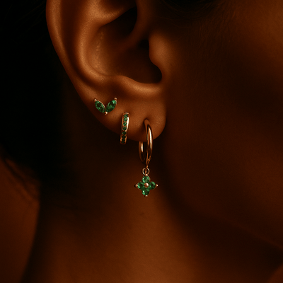 Orecchini Fiori – Argento 925 Placcato oro - Shopella