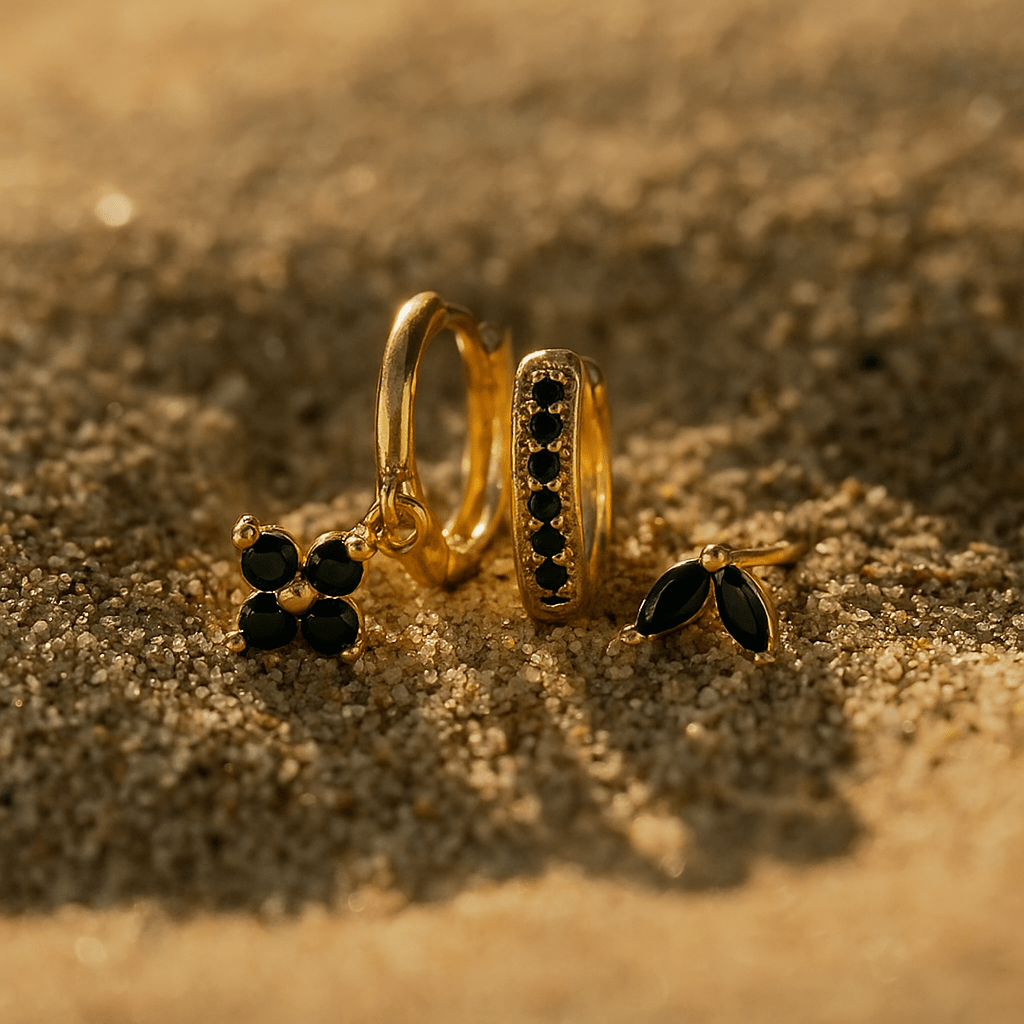 Orecchini Fiori – Argento 925 Placcato oro - Shopella