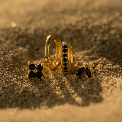 Orecchini Fiori – Argento 925 Placcato oro - Shopella