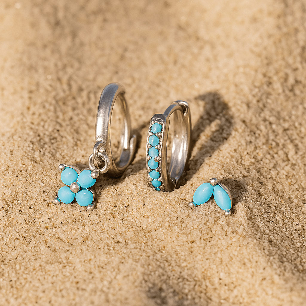 Orecchini Fiori – Argento 925 Placcato oro - Shopella