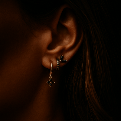 Orecchini Fiori – Argento 925 Placcato oro - Shopella