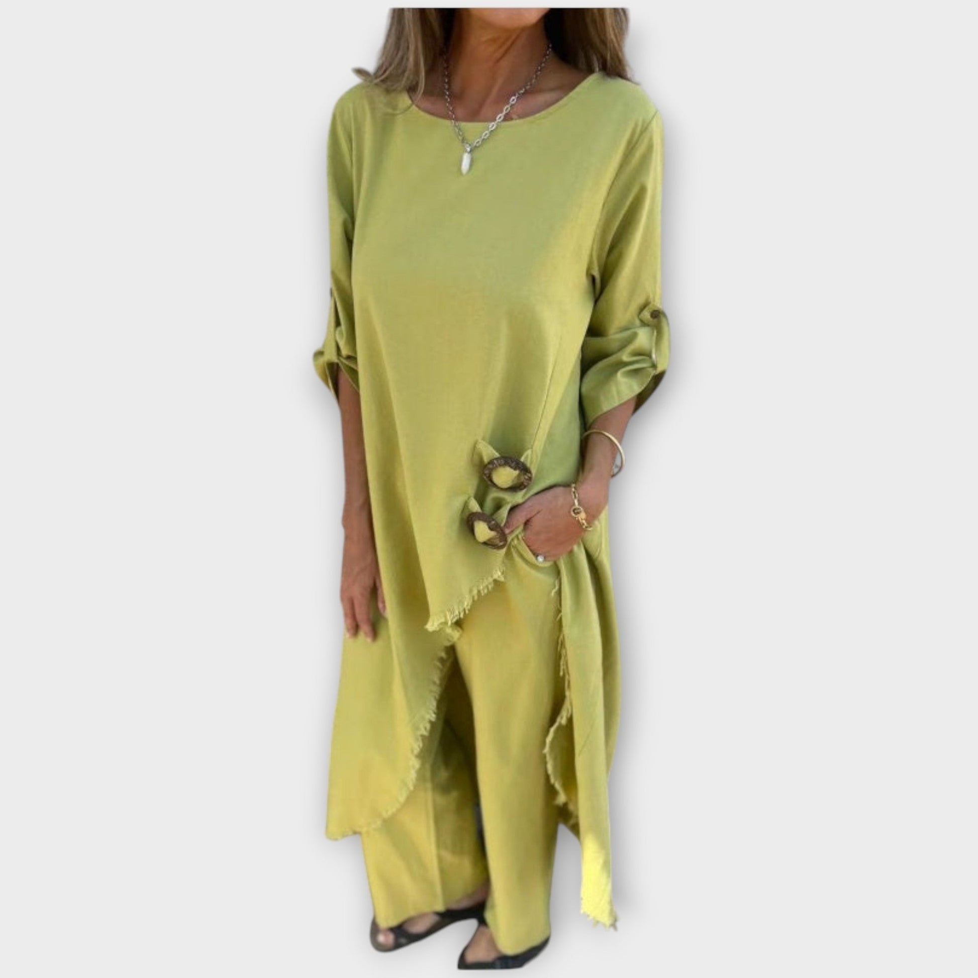 Set Due Pezzi in Lino Relaxed